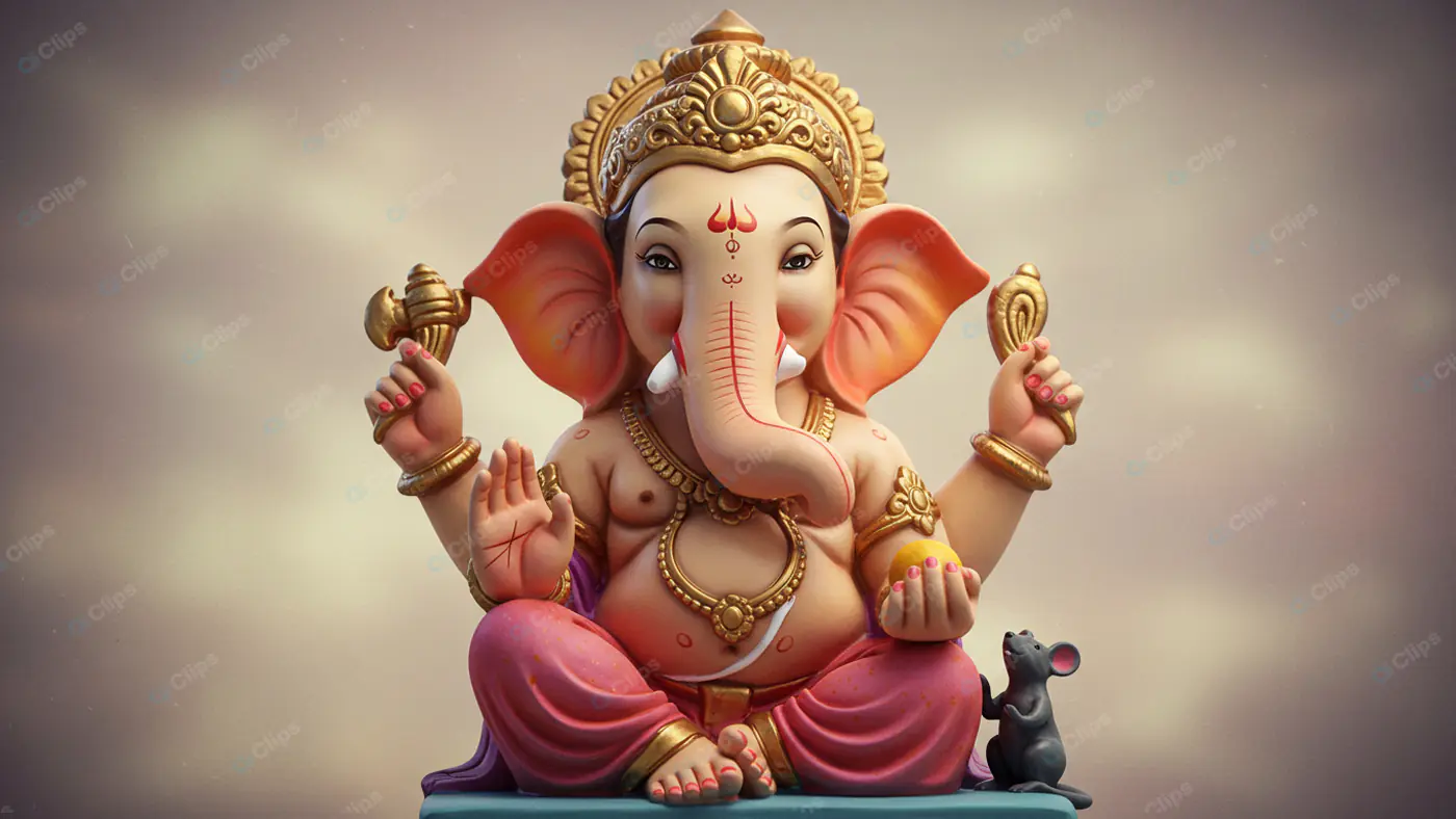 Ganesha's Benevolent Blessing