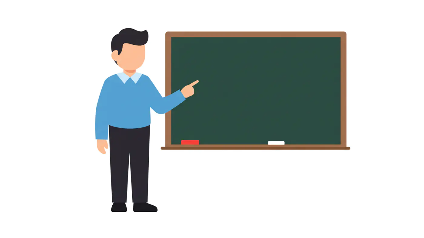 Classroom Instructor Vector Graphic