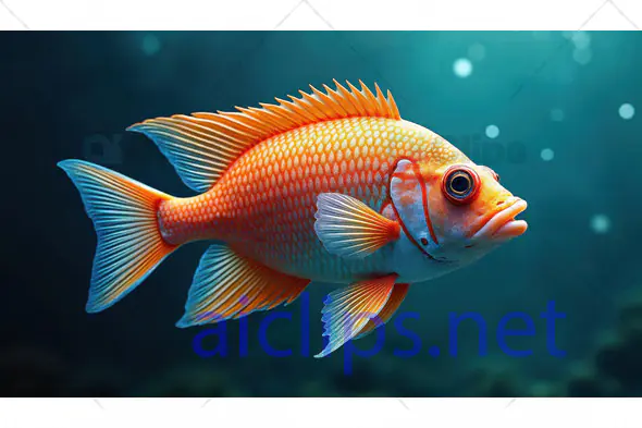 Orange Tropical Fish Illustration