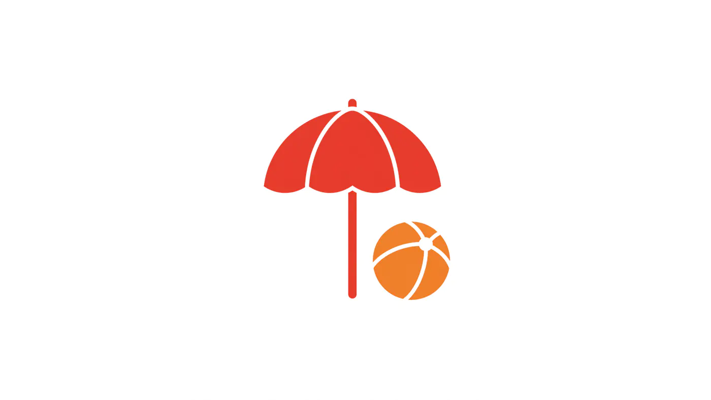 Beach Umbrella and Basketball Icon