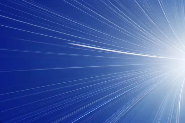 Radiant Blue Starburst Effect