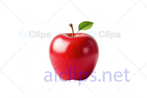 Realistic Red Apple 3D Model