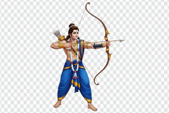 Shri Ram Divine Archer PNGs