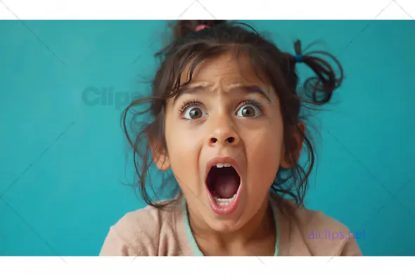 Shocked Little Girl Expression