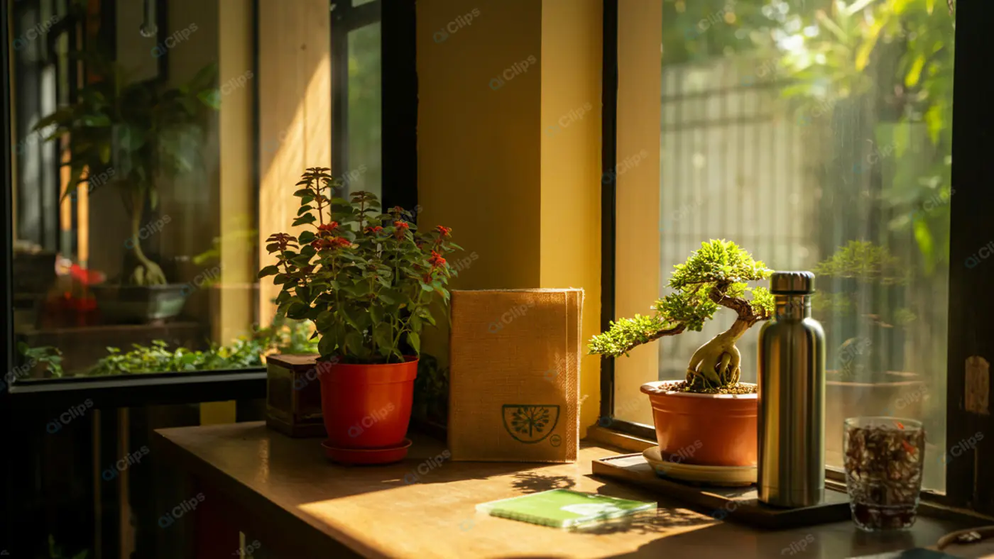 Zen Workspace Windowsill