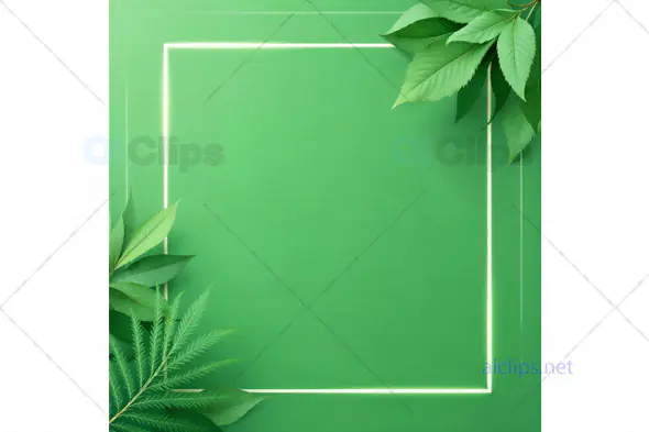 Green Nature Frame Background