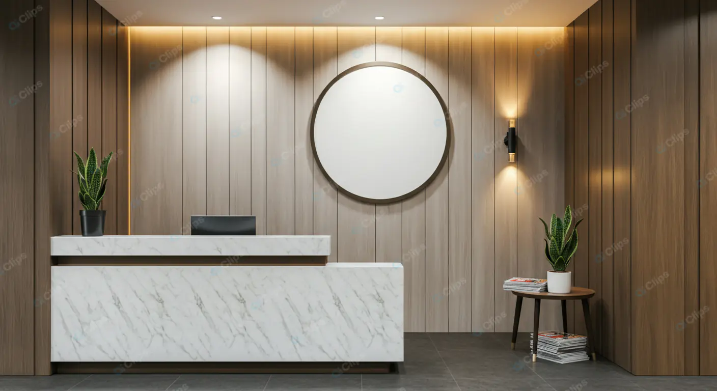 Luxurious Hotel Reception Area