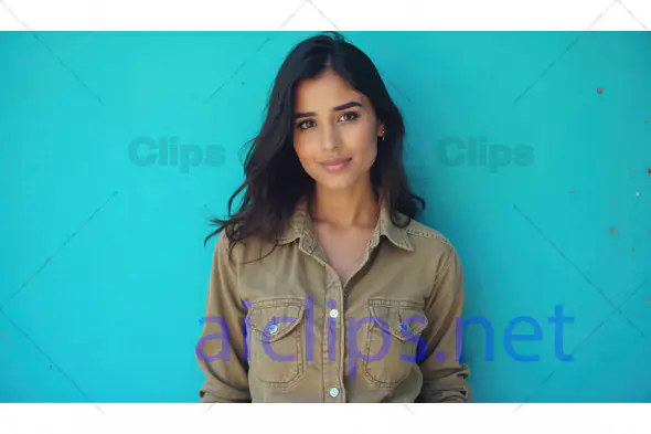 Confident Woman in Casual Shirt