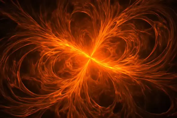 Blazing Solar Flare Vortex
