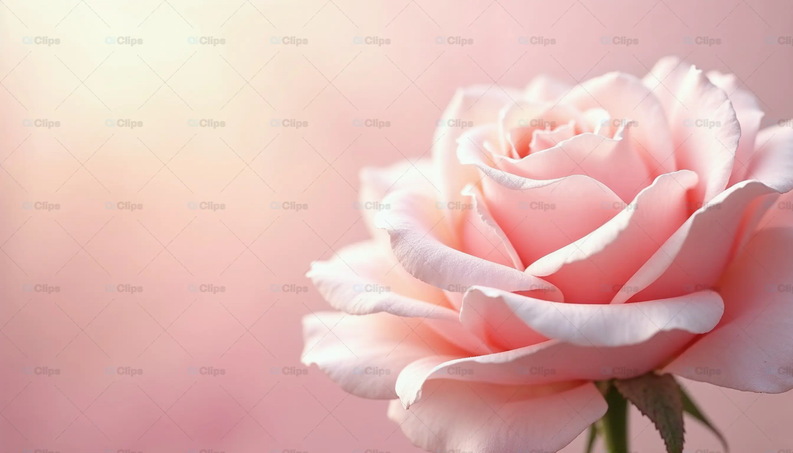 Soft Pink Rose Close-Up
