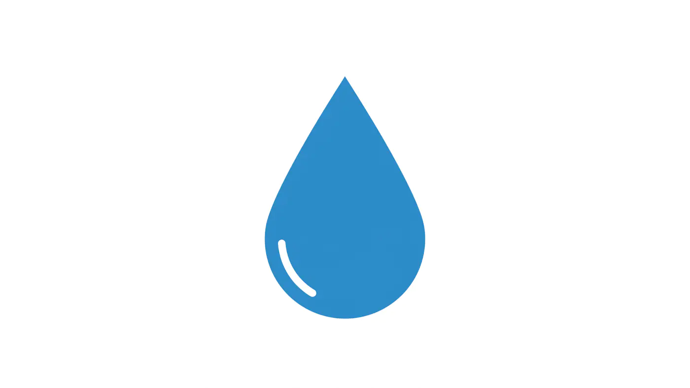 Sleek Water Droplet Icon