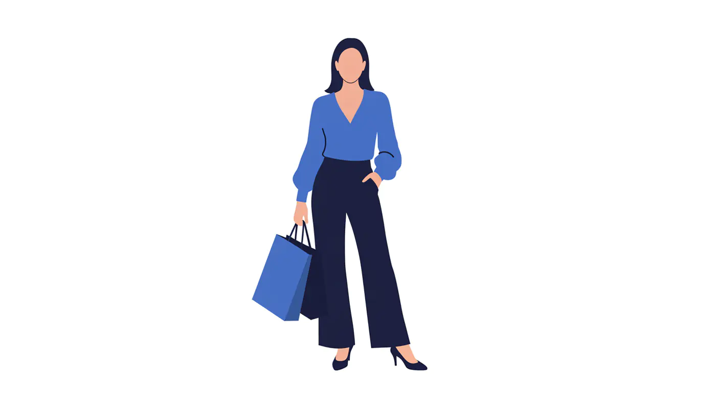 Elegant Shopper Vector Design
