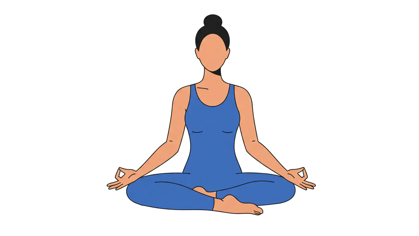 Minimalist Yoga Pose Illustration