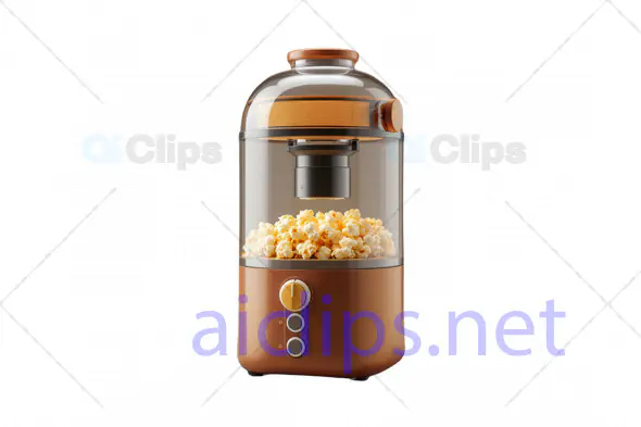 3D Vintage-Style Popcorn Maker Model