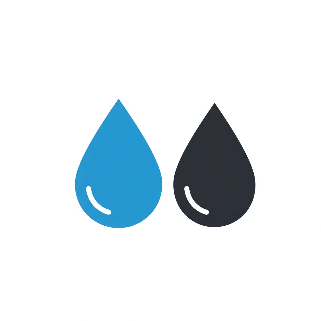 Dual Droplet Icon Set