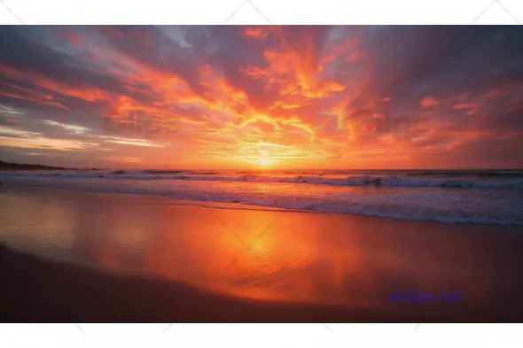 Vibrant Ocean Sunset