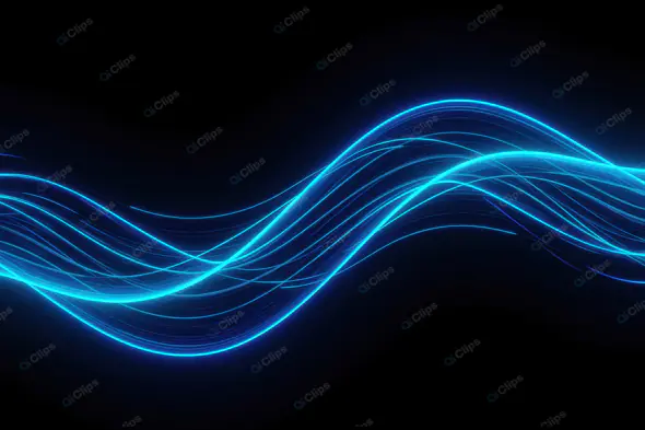 Neon Blue Wave Motion
