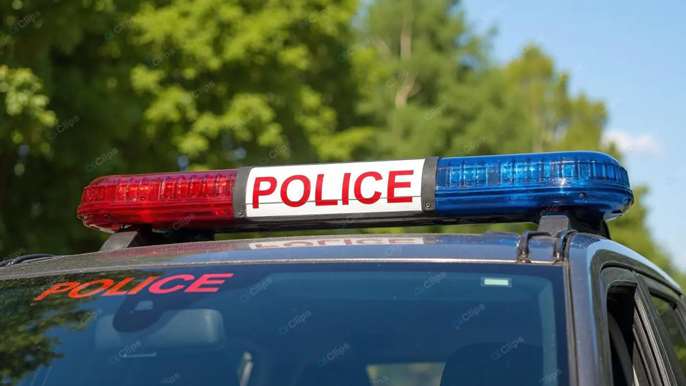 Police Vehicle Lightbar Close-up
