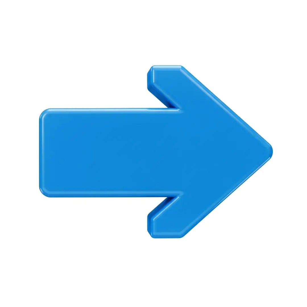Sleek Blue Arrow Pointing Right PNG Clipart