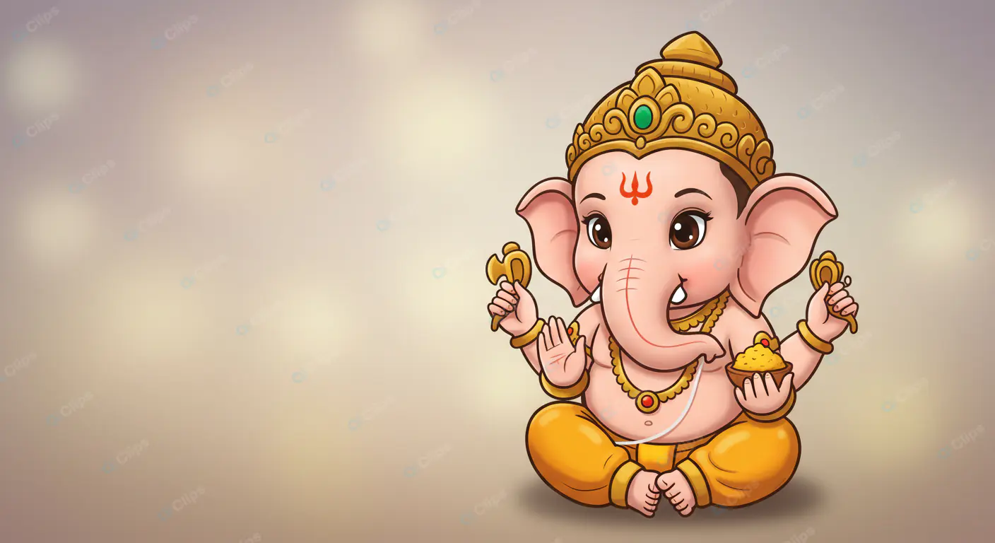 Baby Ganesha Illustration