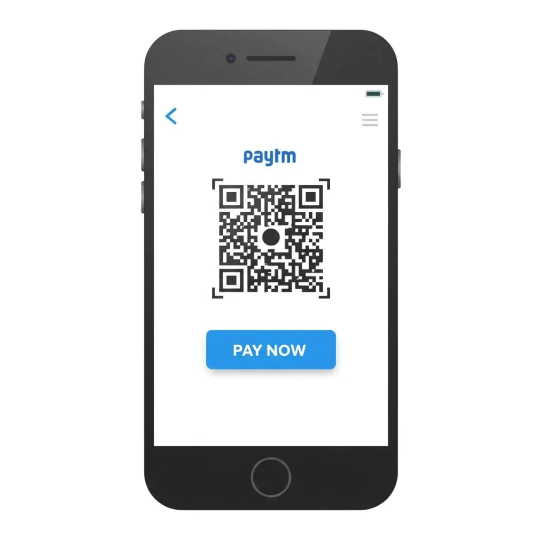 Paytm QR Code Payment Screen Smartphone PNG