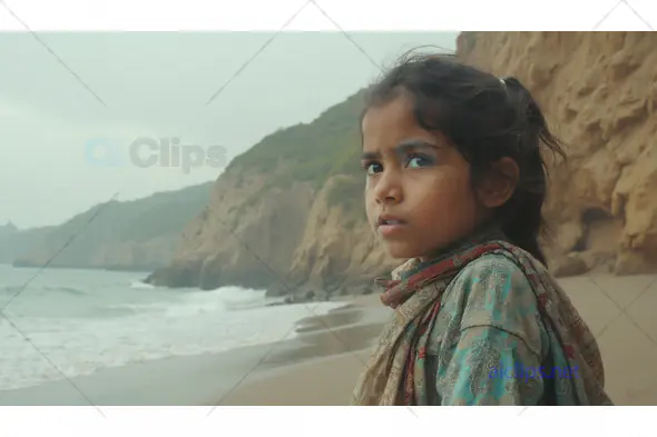 Young Girl by Rocky Beach