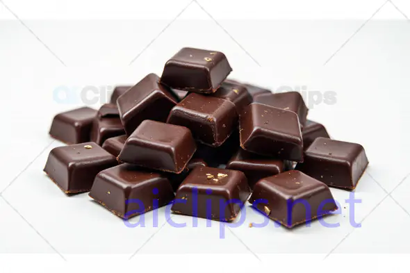 Dark Chocolate Squares Stack