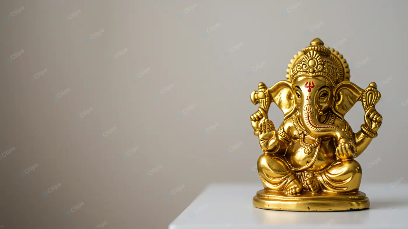 Golden Ganesha: Divine Prosperity