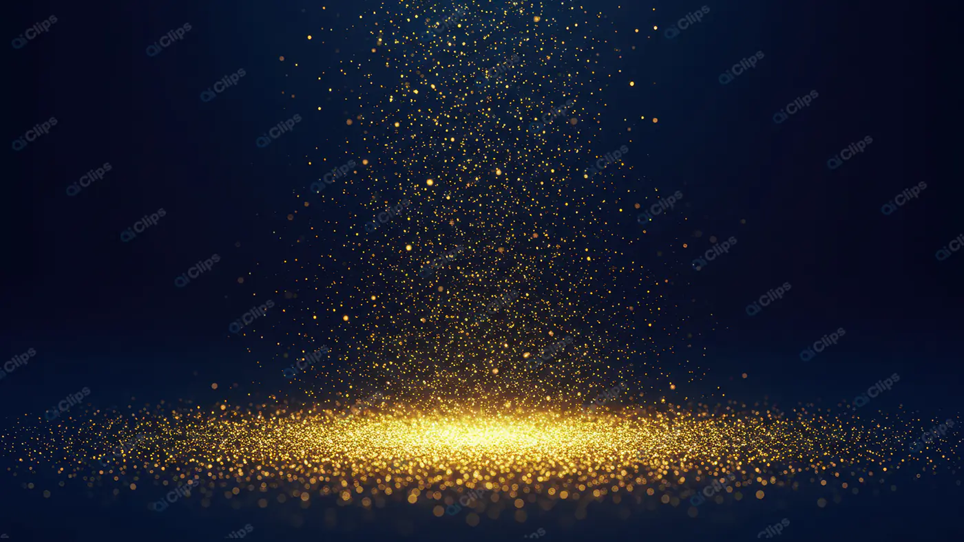 Shimmering Golden Dust Storm
