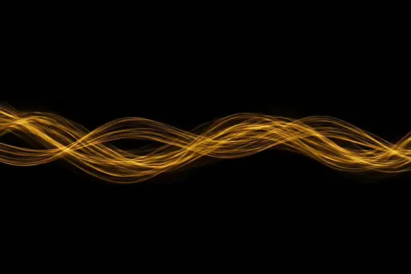 Golden Energy Wave Animation