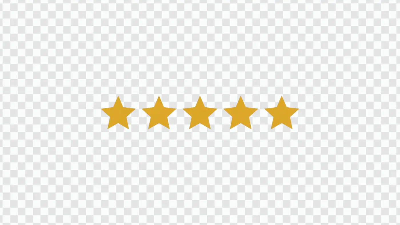 Excellent Five Star Customer Review Icon PNG Clipart