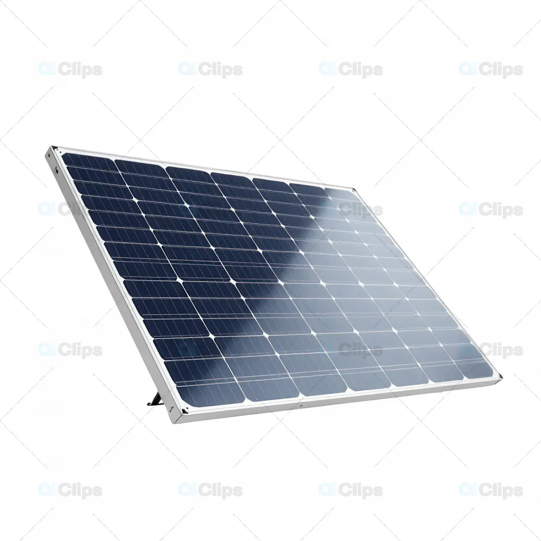 3D Solar Panel Model for Renewable Energy Projects