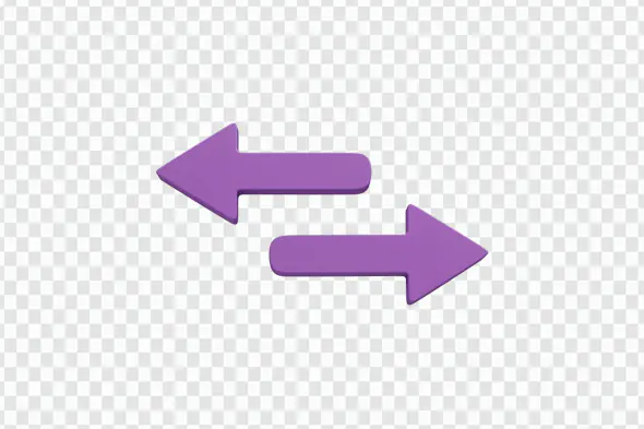 Purple Bidirectional Arrows Symbol PNG Clipart