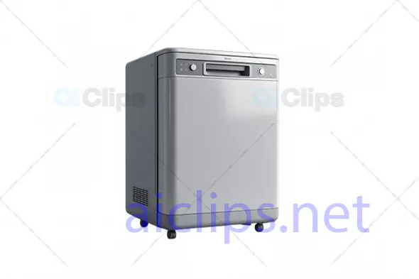 3D Compact Dishwasher Model