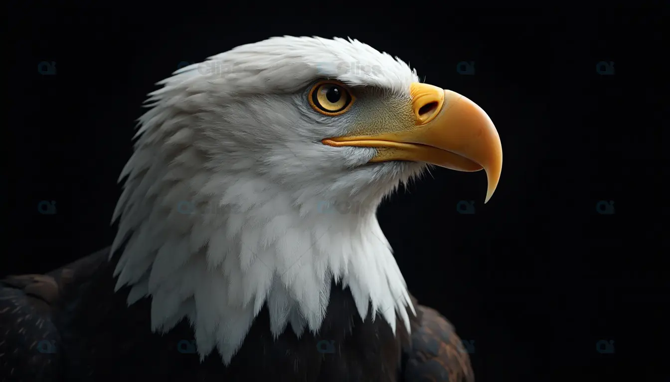 Bald Eagle Close-Up Profile