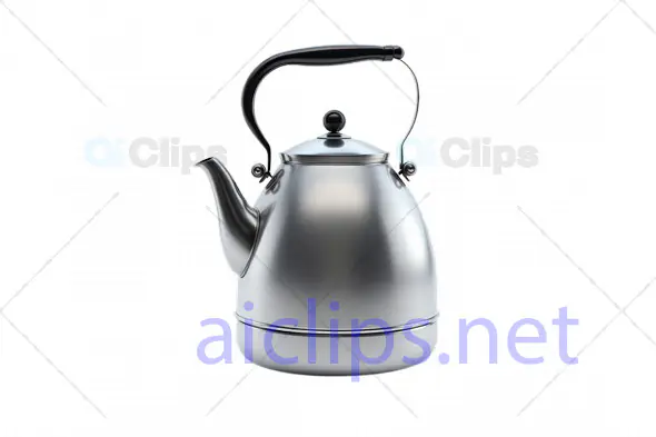 3D Stainless Steel Traditional Tea Kettle Model