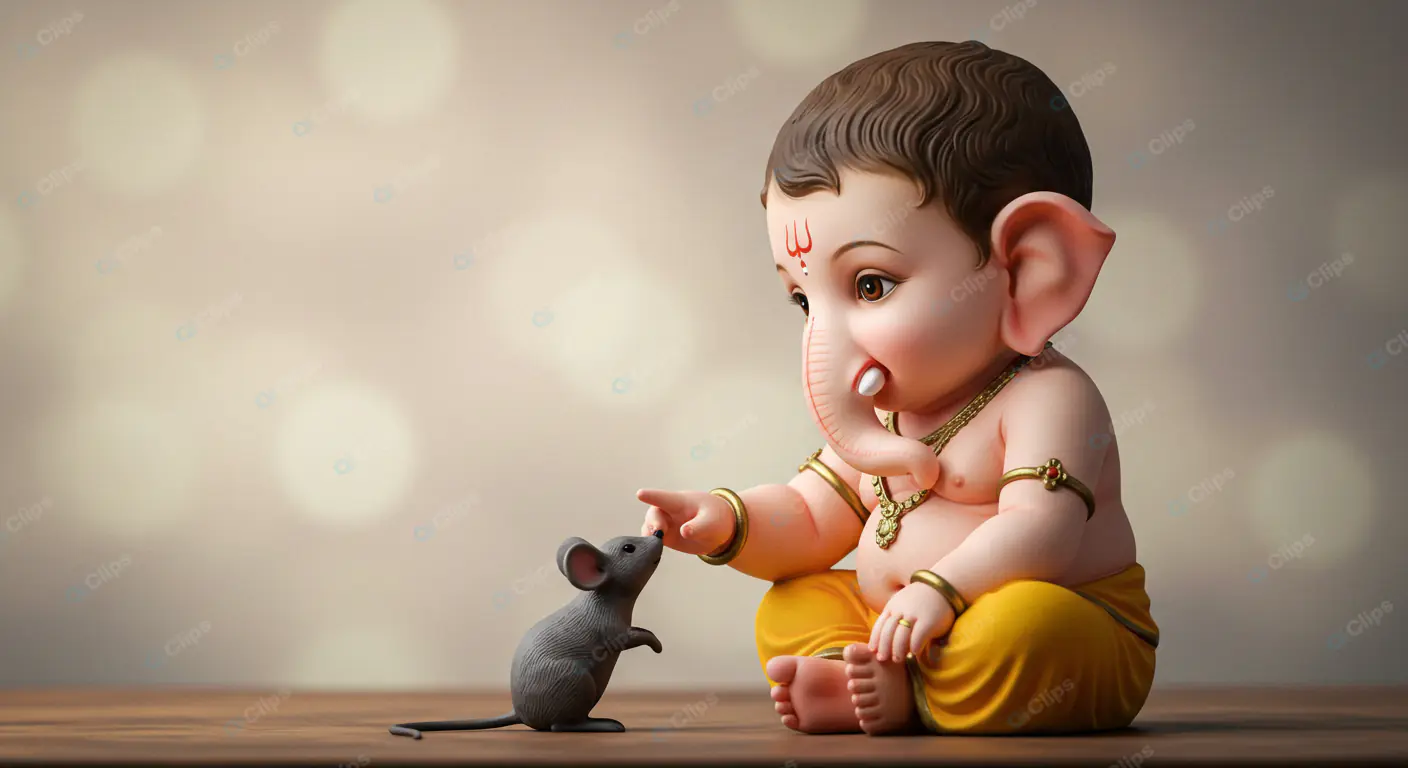 Playful Ganesha: Divine Childhood
