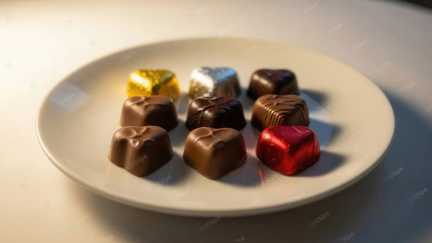 Elegant Assortment of Heart-Shaped Pralines