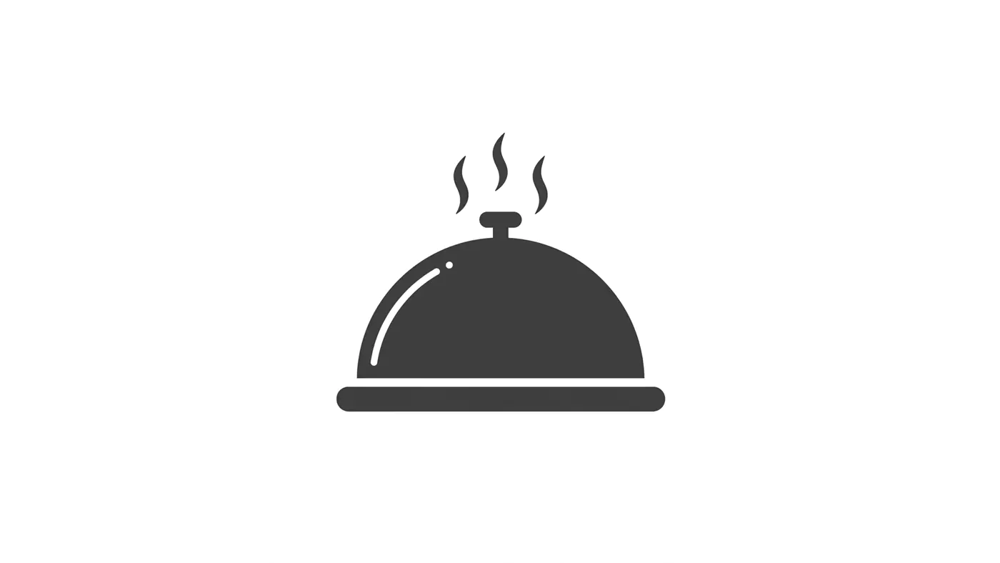 Steaming Food Cloche Icon