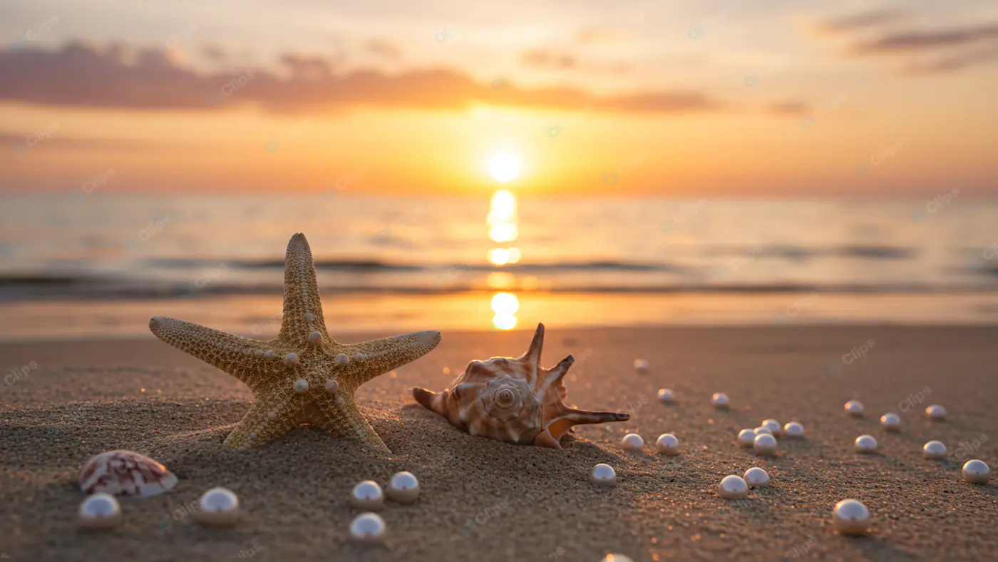 Coastal Treasures at Sunset