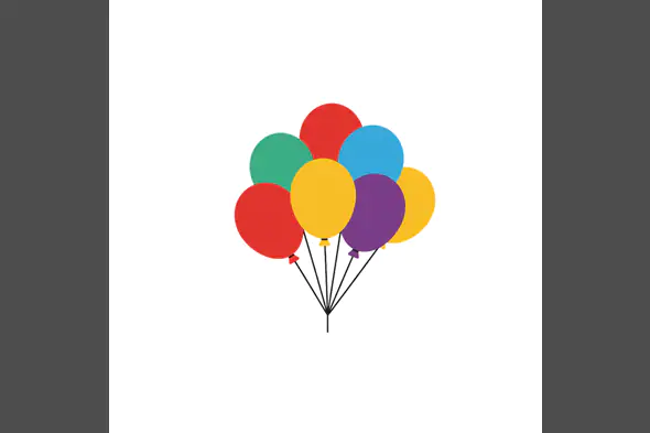 Vibrant Balloon Bouquet Icon