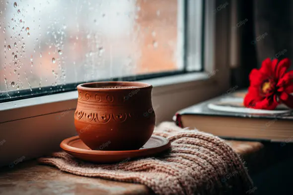 Cozy Monsoon Tea Moment