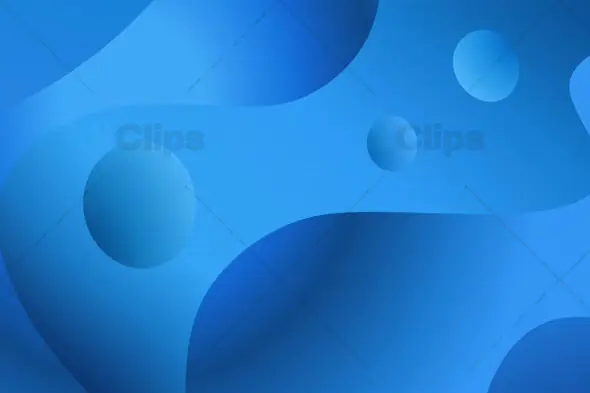 Abstract Blue Gradient with Smooth Overlapping Shapes