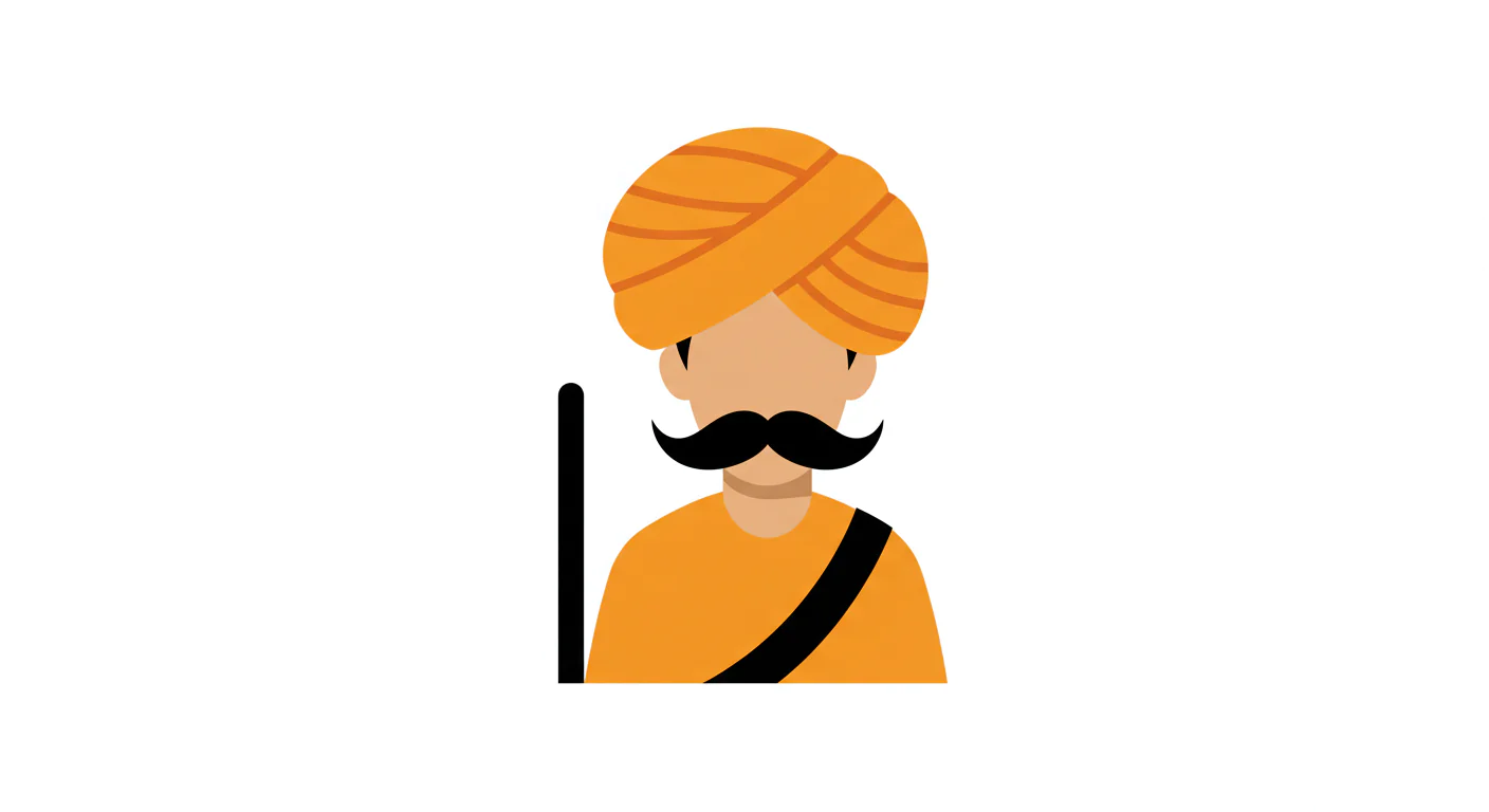 Sikh Man Icon Vector