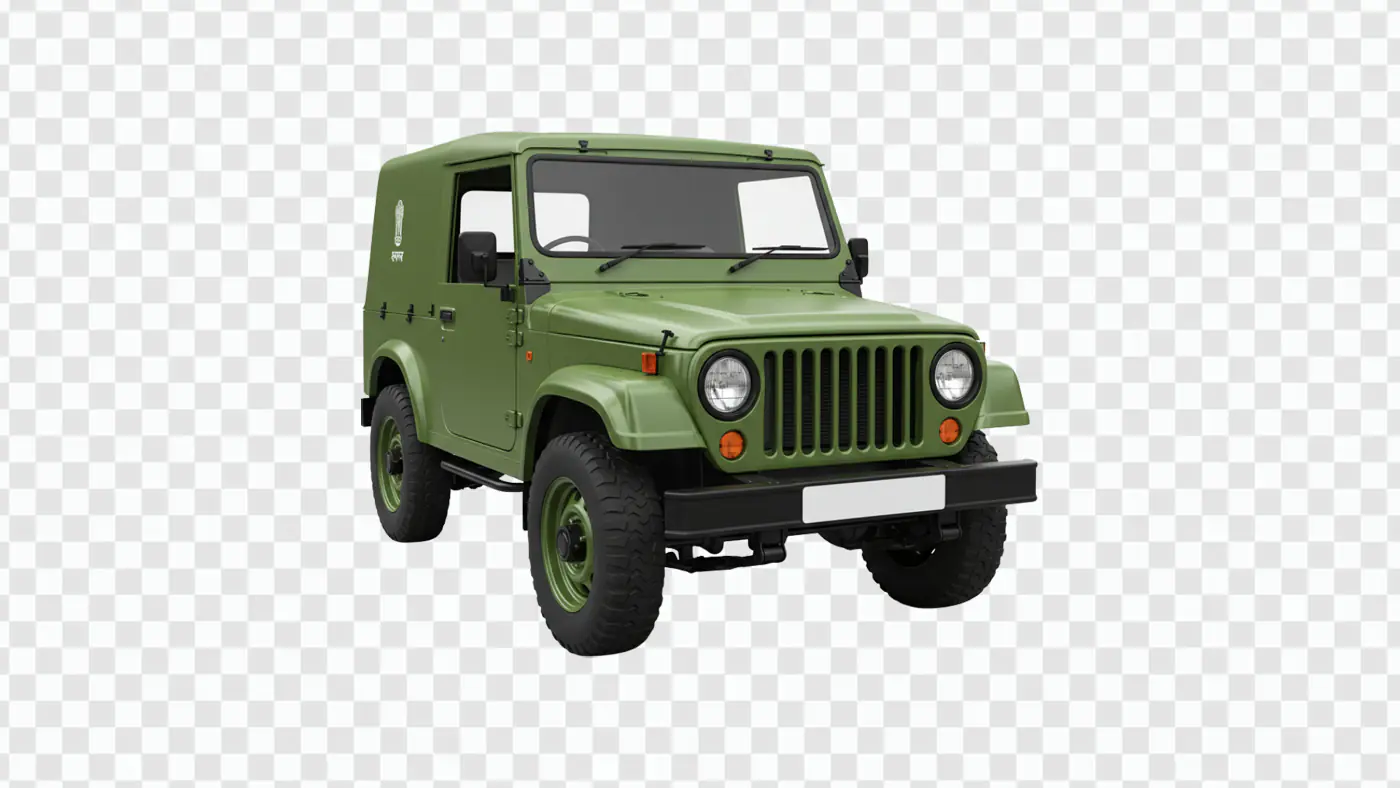 Rugged Green Military-Style Off-Road Vehicle PNG Clipart