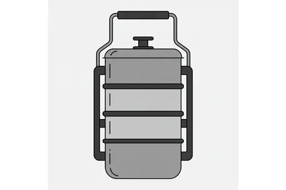Tiered Tiffin Carrier Vector