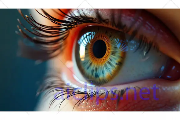Close-Up of Human Eye with Vivid Iris Detail