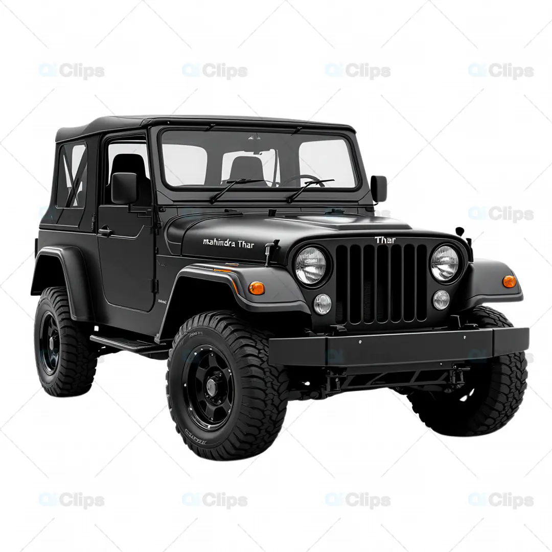 3D Model of Mahindra Thar Jeep