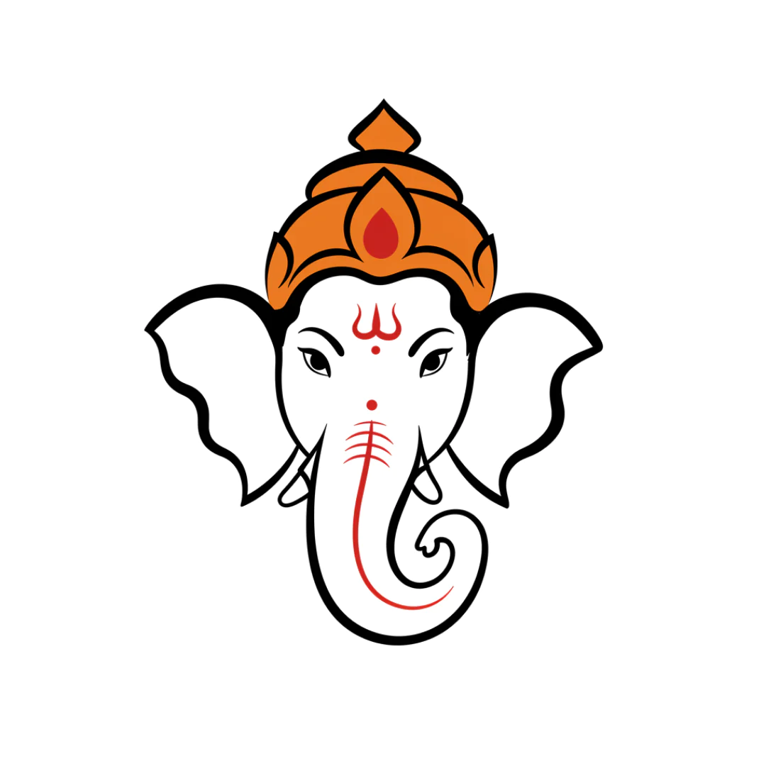 Minimalist Ganesha Icon