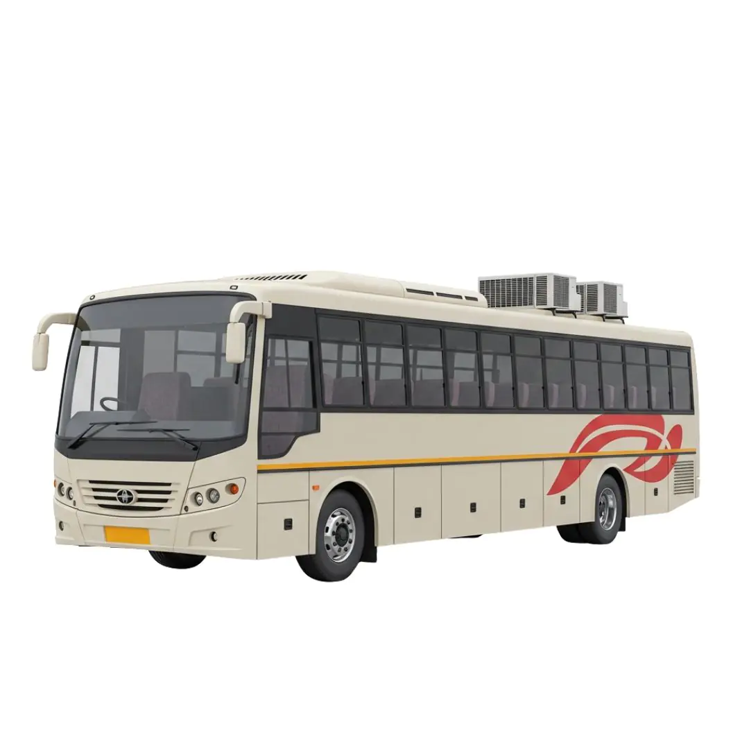 Luxury Tour Bus with Air Conditioning PNG Clipart
